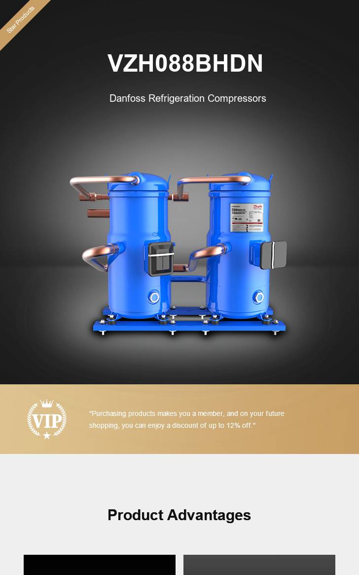 Danfoss Compressor VZH088BHDN, technical parameters pdf, structure diagram